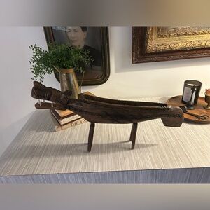 Handcrafted Wooden vintage African tribal sculpture